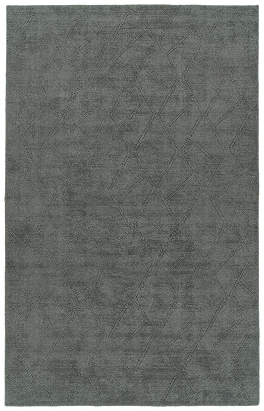 Kaleen Minkah Collection Dark Charcoal Area Rug 9' x 12'