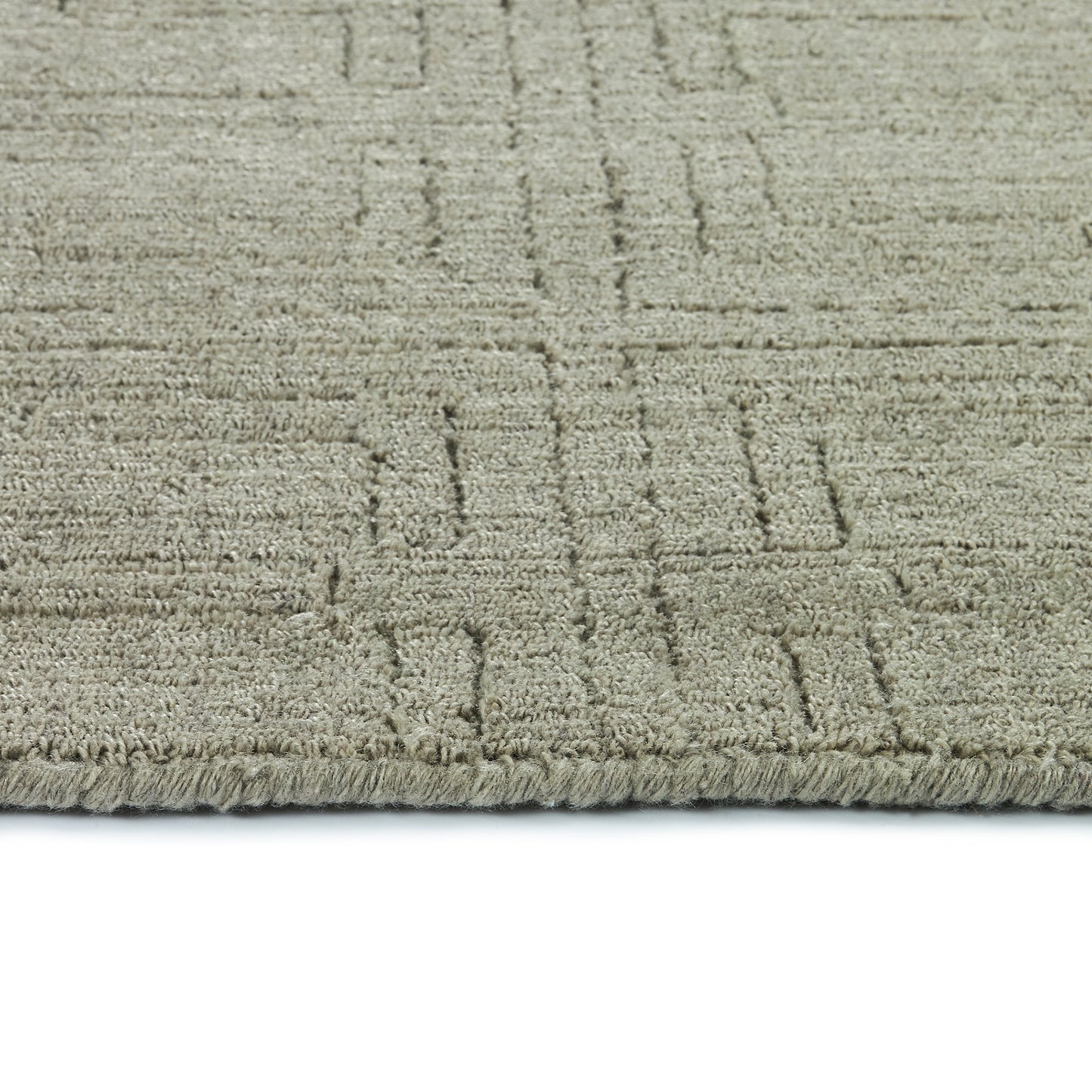 Kaleen Minkah Collection Light Grey Throw Rug 2' x 3'
