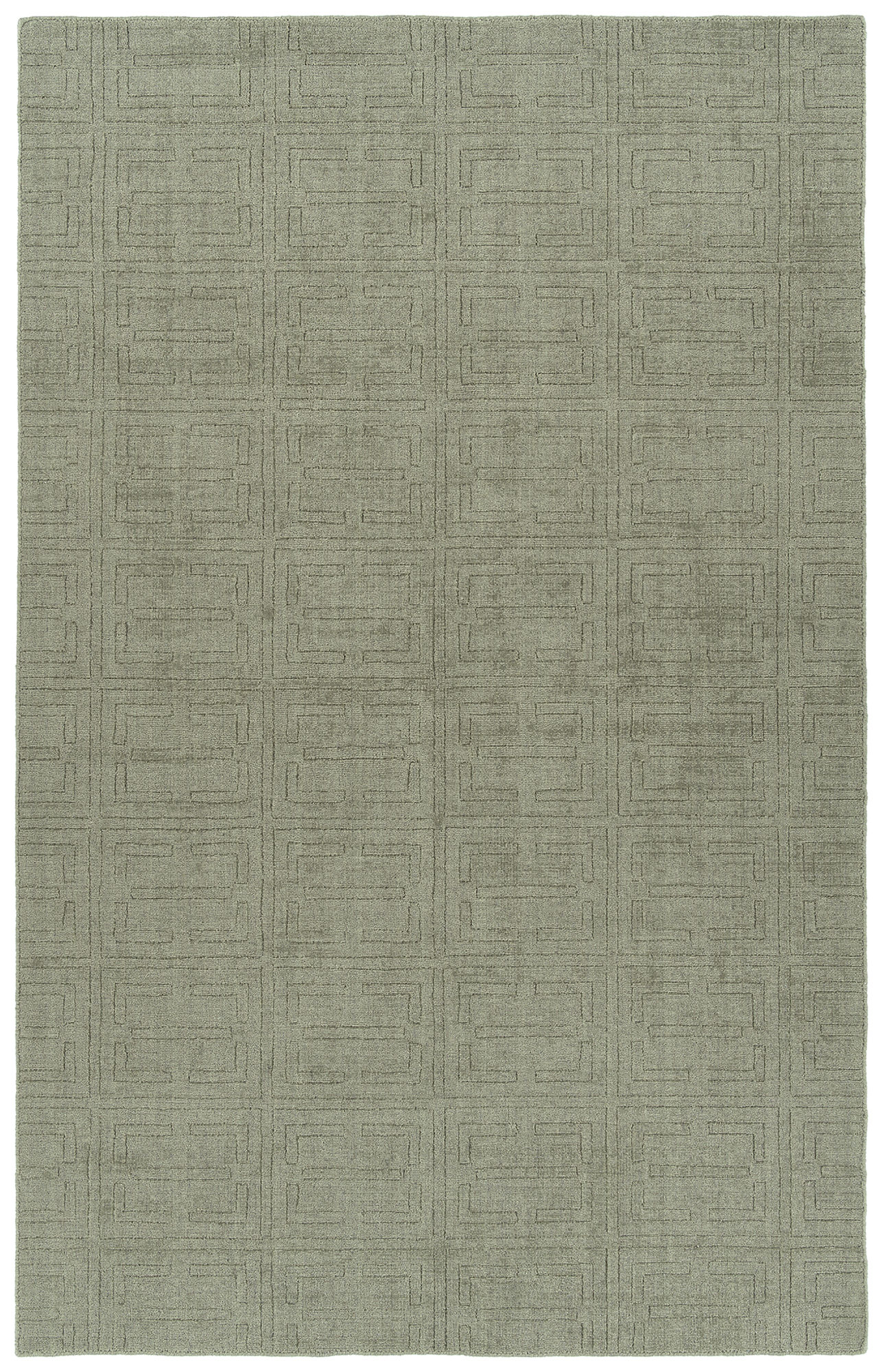 Kaleen Minkah Collection Light Grey Throw Rug 2' x 3'