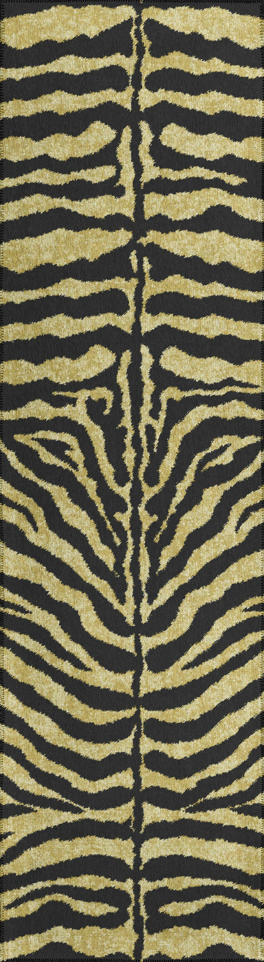 Indoor/Outdoor Mali ML1 Gold Washable 2'3" x 10' Runner Rug