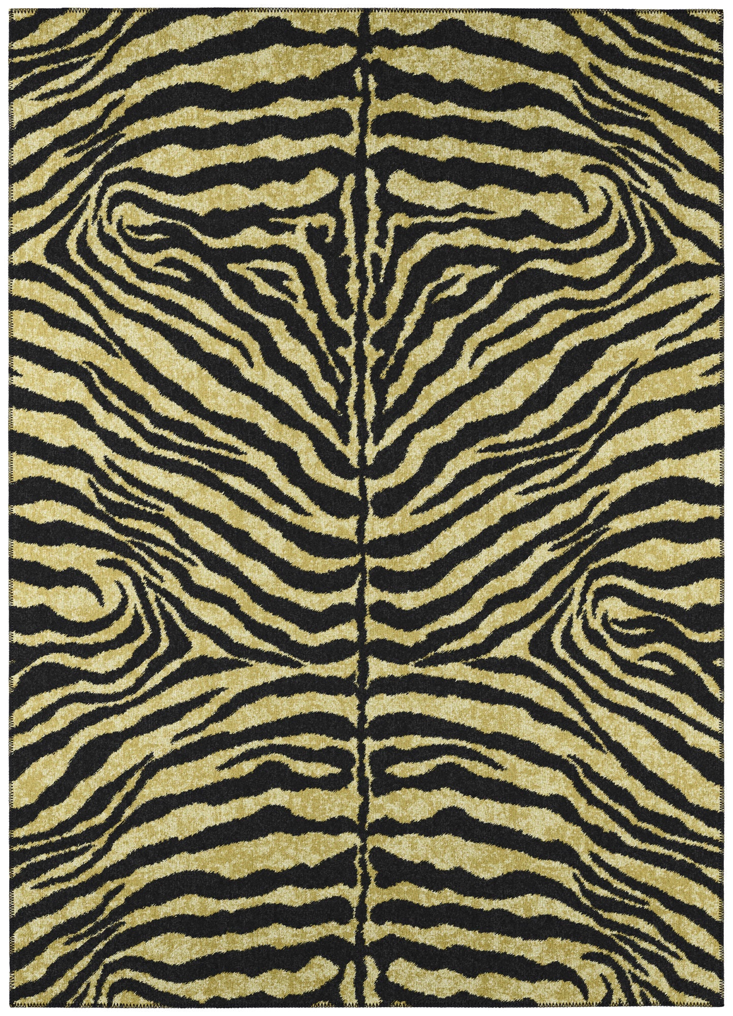 Indoor/Outdoor Mali ML1 Gold Washable 5' x 7'6" Rug