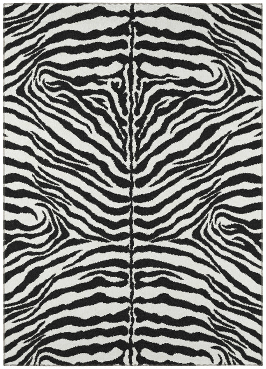 Indoor/Outdoor Mali ML1 Ivory Washable 3' x 5' Rug