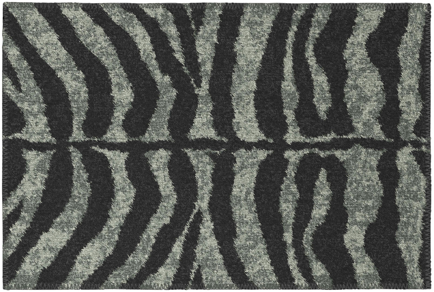 Indoor/Outdoor Mali ML1 Midnight Washable 1'8" x 2'6" Rug