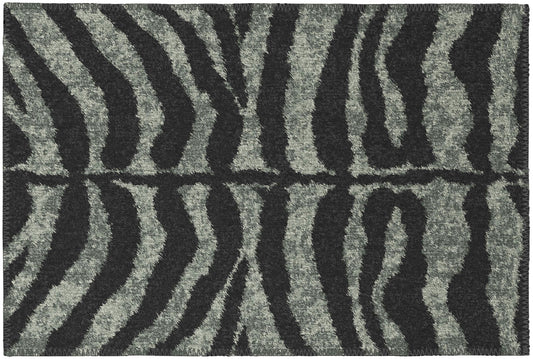 Indoor/Outdoor Mali ML1 Midnight Washable 1'8" x 2'6" Rug