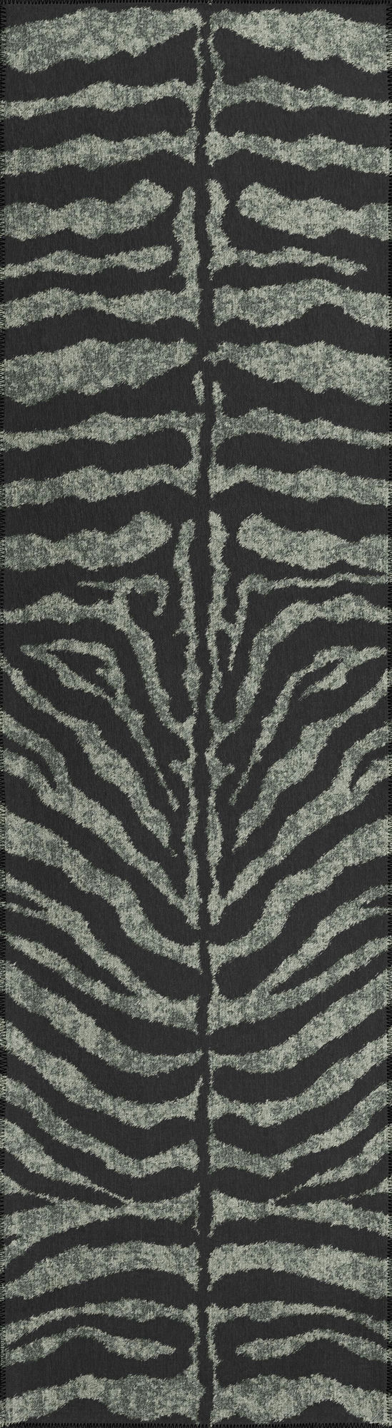 Indoor/Outdoor Mali ML1 Midnight Washable 2'3" x 10' Runner Rug