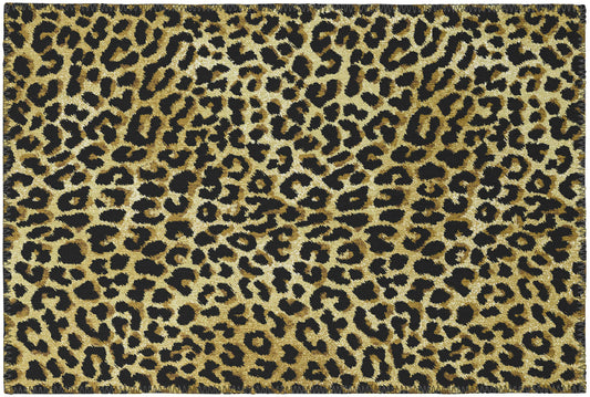 Indoor/Outdoor Mali ML2 Gold Washable 1'8" x 2'6" Rug