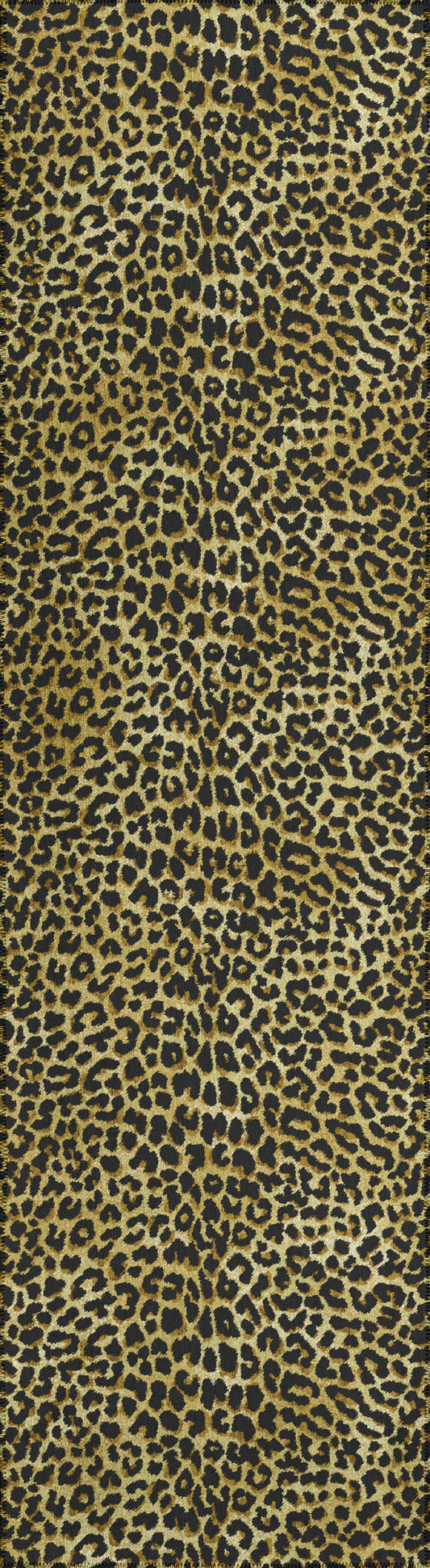 Indoor/Outdoor Mali ML2 Gold Washable 2'3" x 7'6" Runner Rug