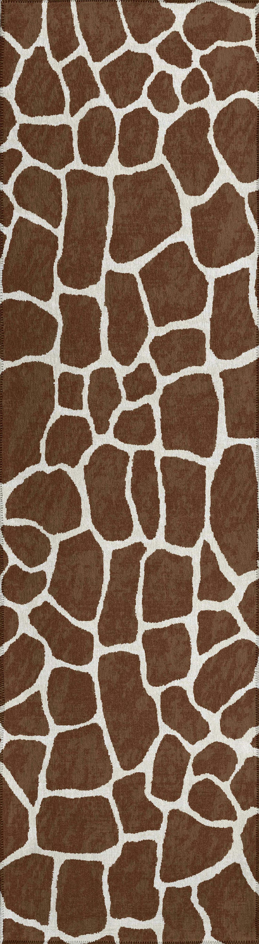Indoor/Outdoor Mali ML4 Chocolate Washable 2'3" x 7'6" Runner Rug