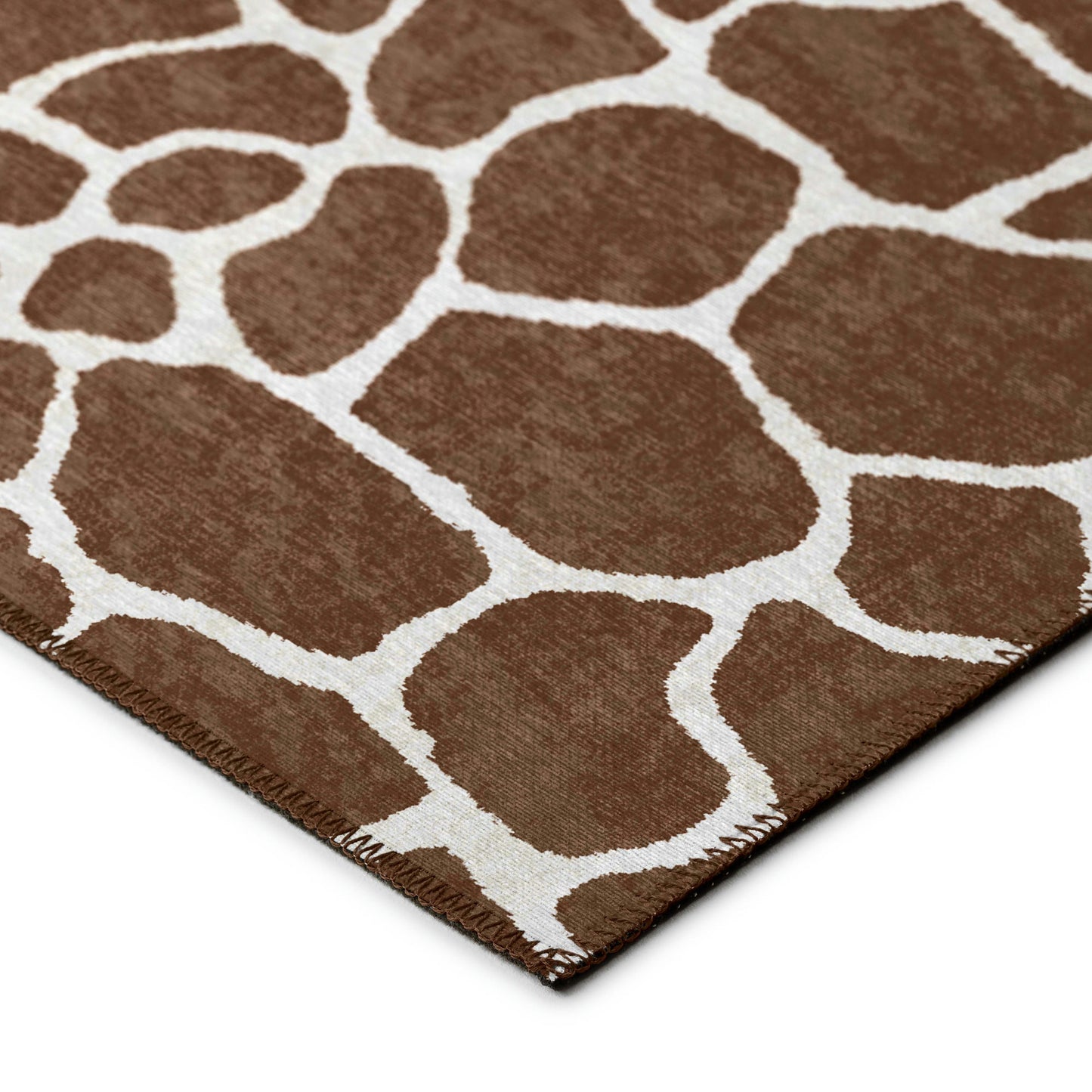 Indoor/Outdoor Mali ML4 Chocolate Washable 8' x 8' Round Rug