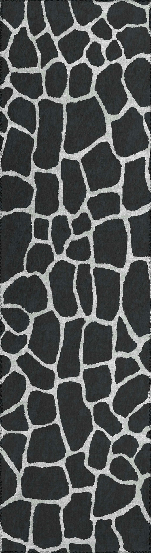 Indoor/Outdoor Mali ML4 Midnight Washable 2'3" x 7'6" Runner Rug