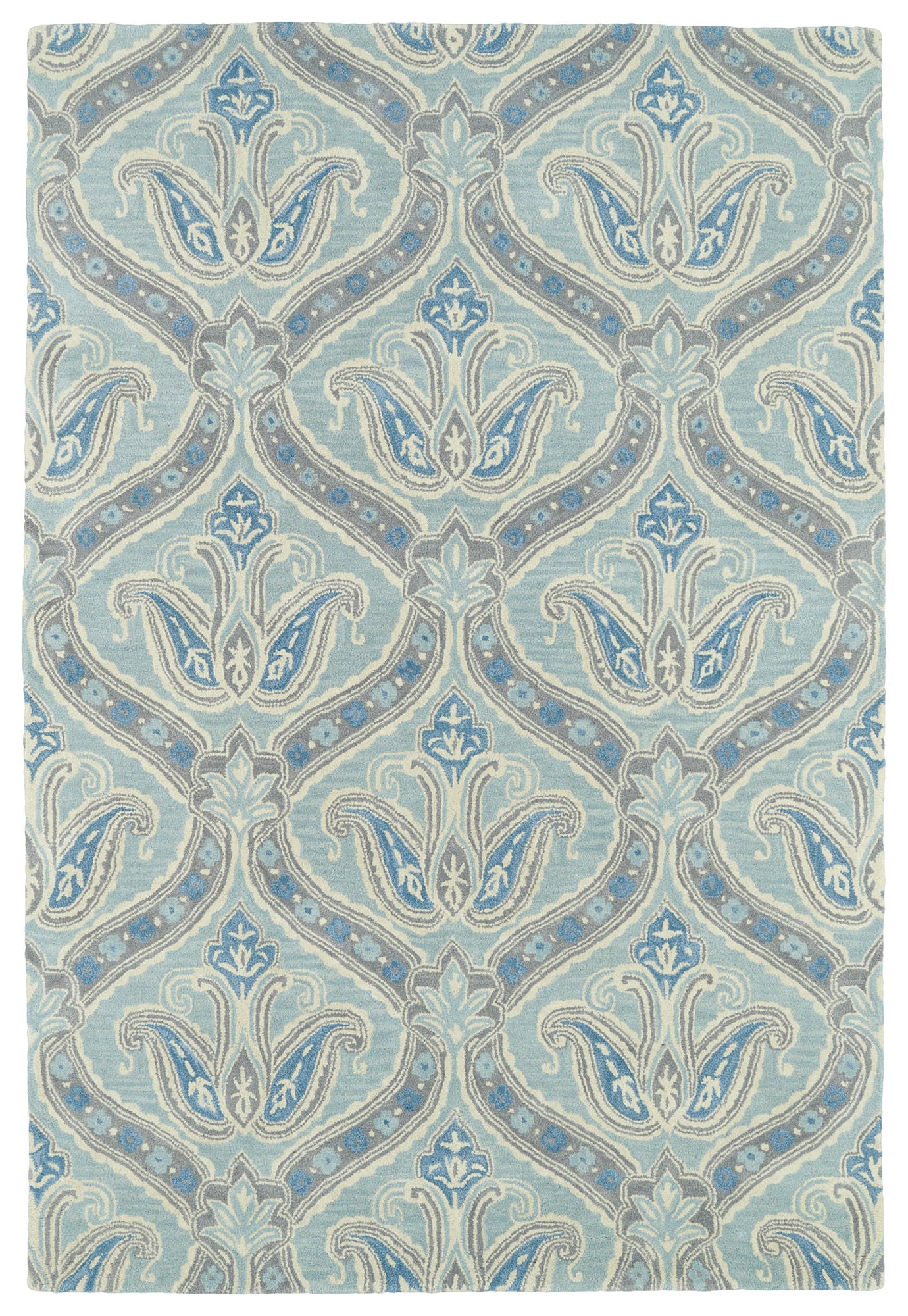 Kaleen Melange Collection Light Spa Throw Rug 2' x 3'