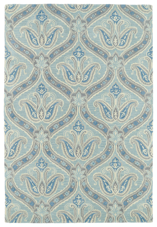 Kaleen Melange Collection Light Spa Area Rug 8' x 10'