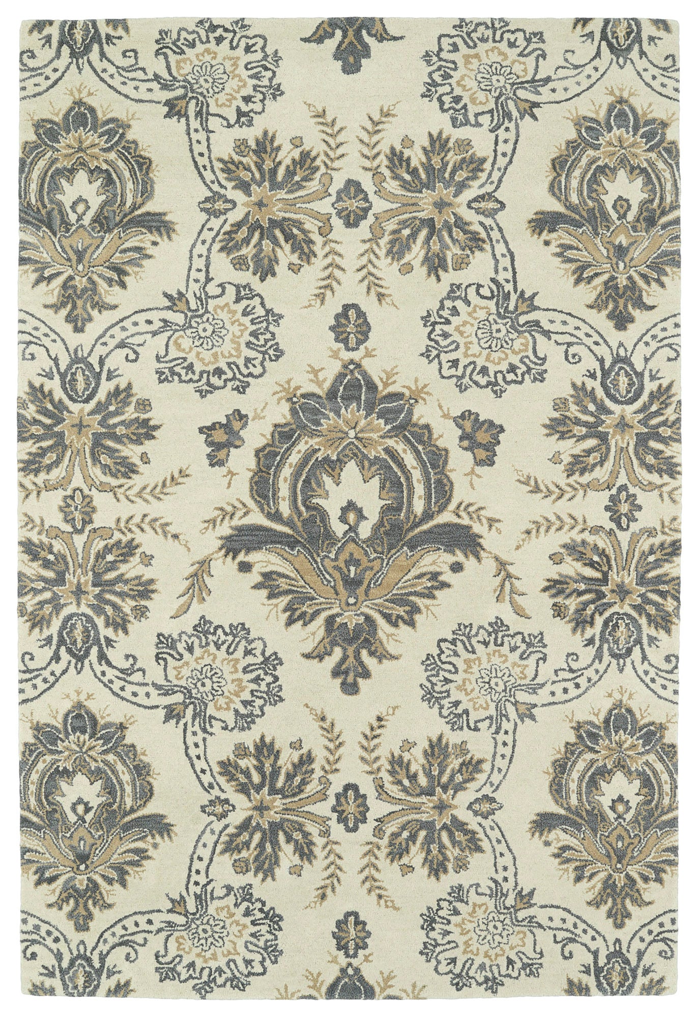 Kaleen Melange Collection MLG07-01 Ivory Throw Rug 3' x 5'