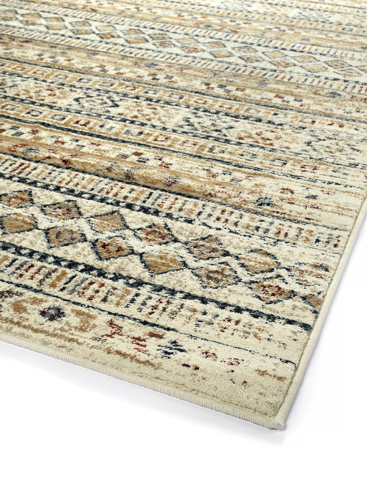 Kaleen Memphis Sand Navy Area Rug 5'3" x 7'6"