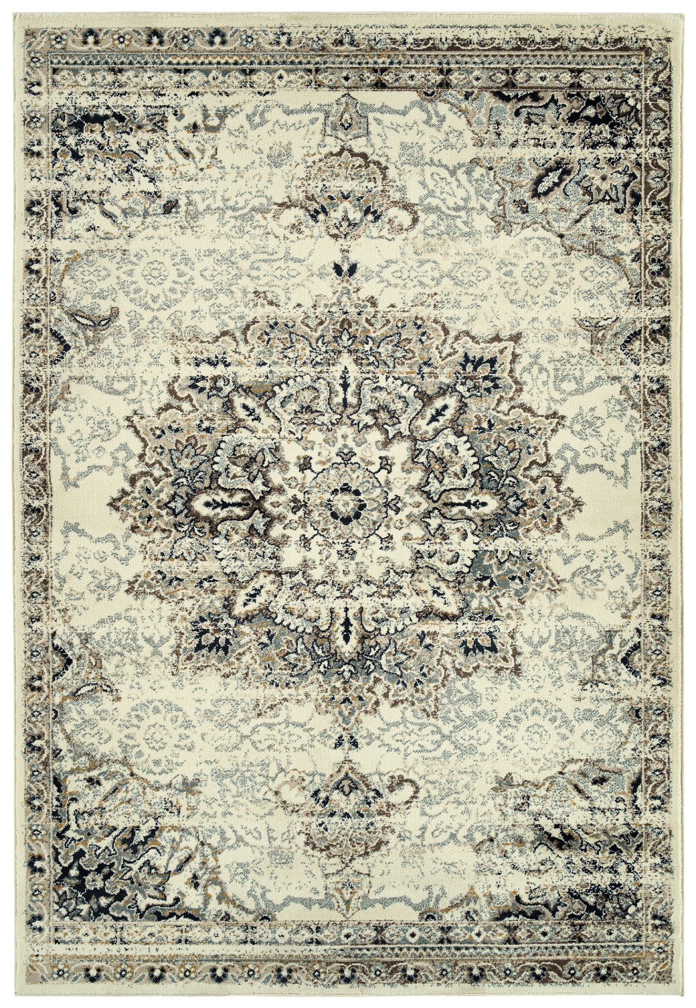 Kaleen Memphis Light Ivory Area Rug 7'10" x 10'