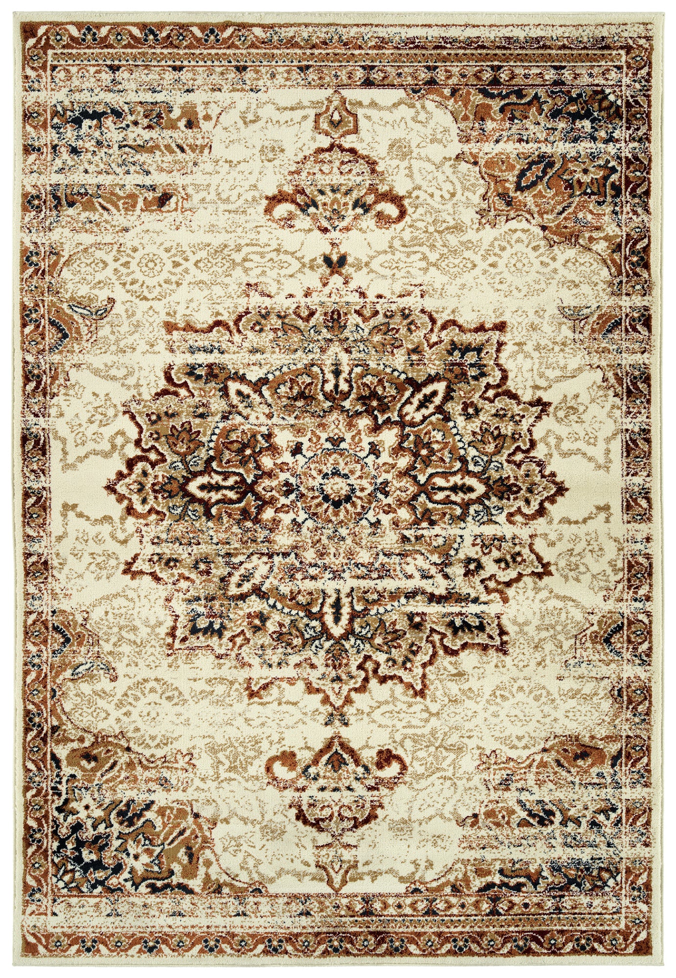 Kaleen Memphis Light Cream Area Rug 7'10" x 10'