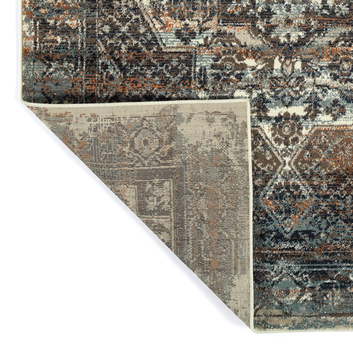 Kaleen Memphis Dark Blue Area Rug 7'10" x 10'