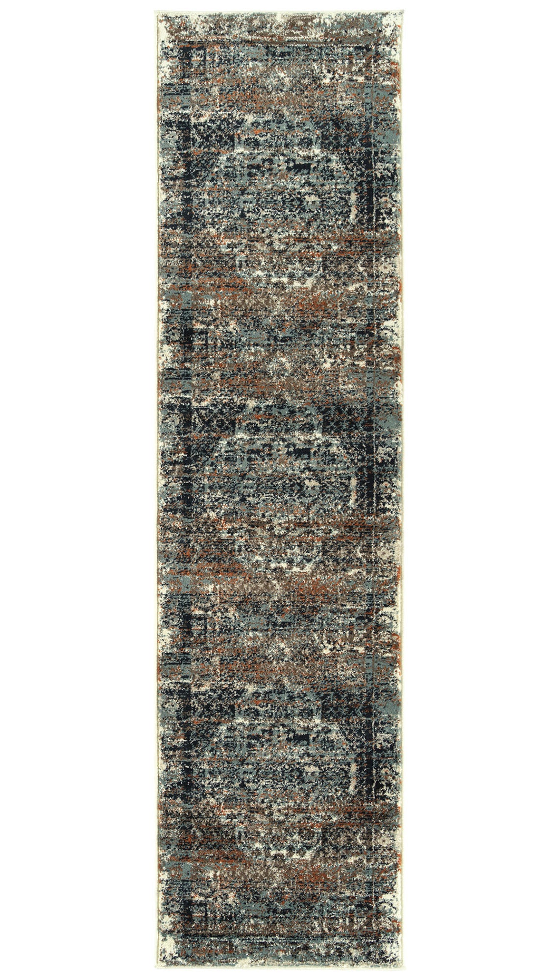 Kaleen Memphis Dark Blue Runner 2' x 7'8"