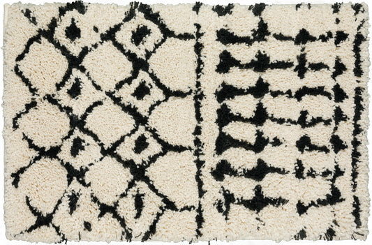 Marquee MQ2 Ivory/Midnight 1'8" x 2'6" Rug