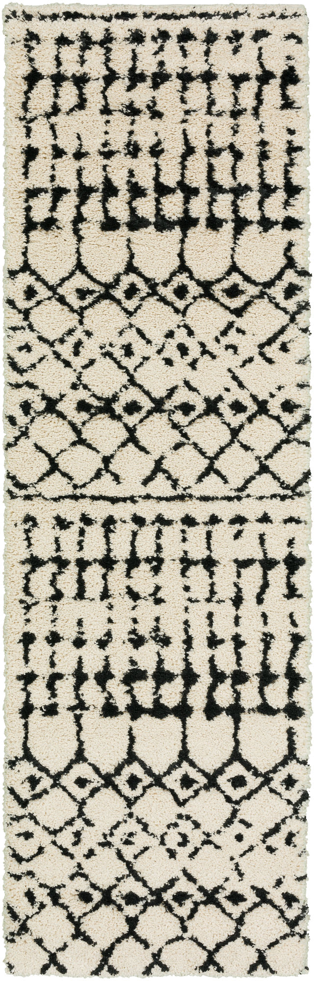 Marquee MQ2 Ivory/Midnight 2'3" x 7'5" Runner Rug