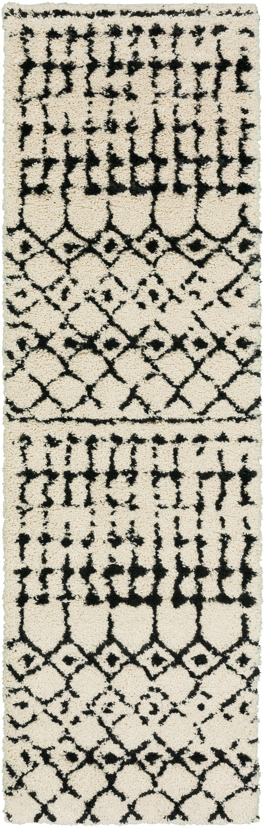 Marquee MQ2 Ivory/Midnight 2'3" x 7'5" Runner Rug