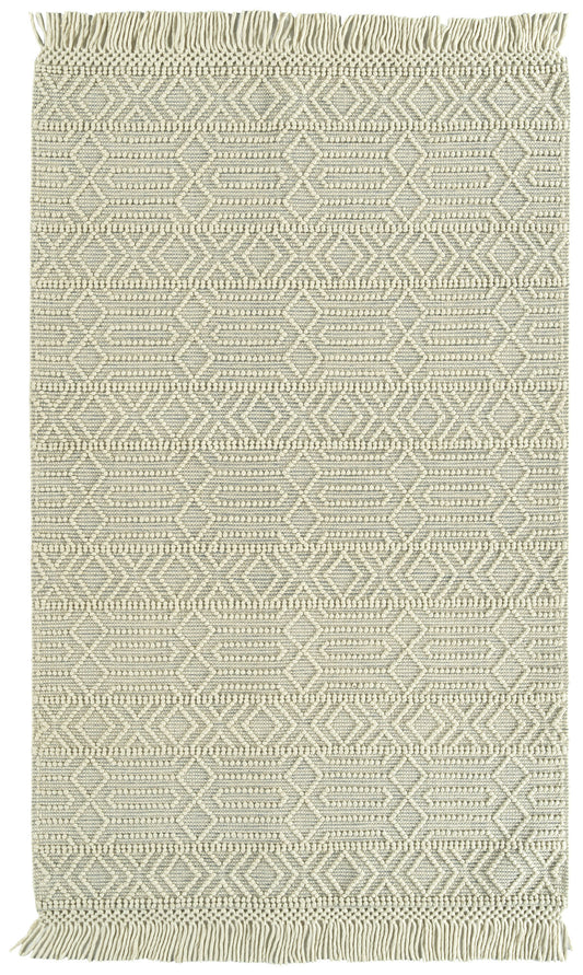 Kaleen Mara Collection Ivory Steel Area Rug 8' x 10'