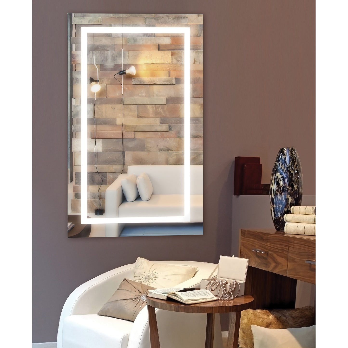 Adele Led Rectangle Mirror 24 X 40