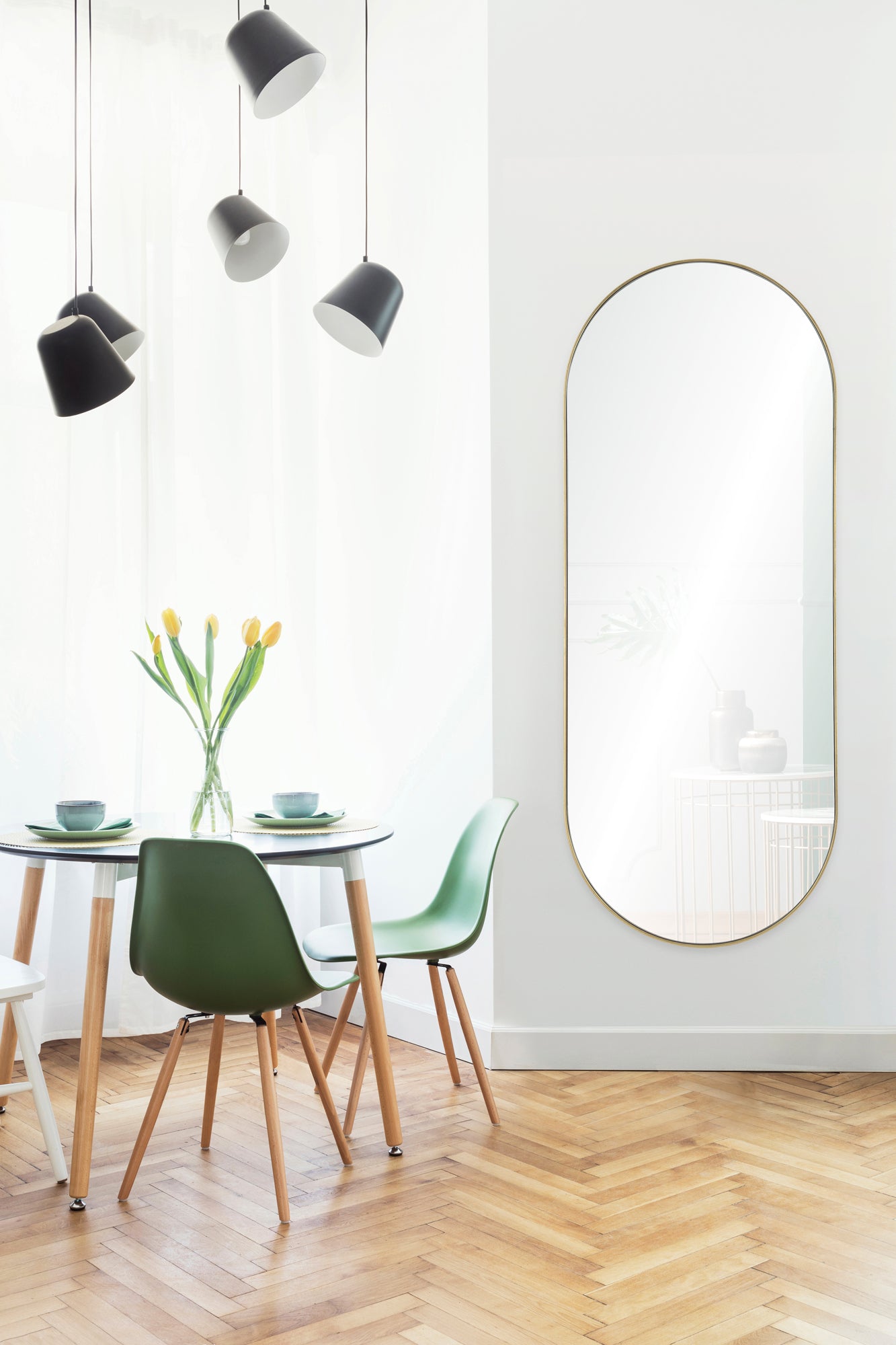 Marius Oval Mirror 24 X 60 X 1