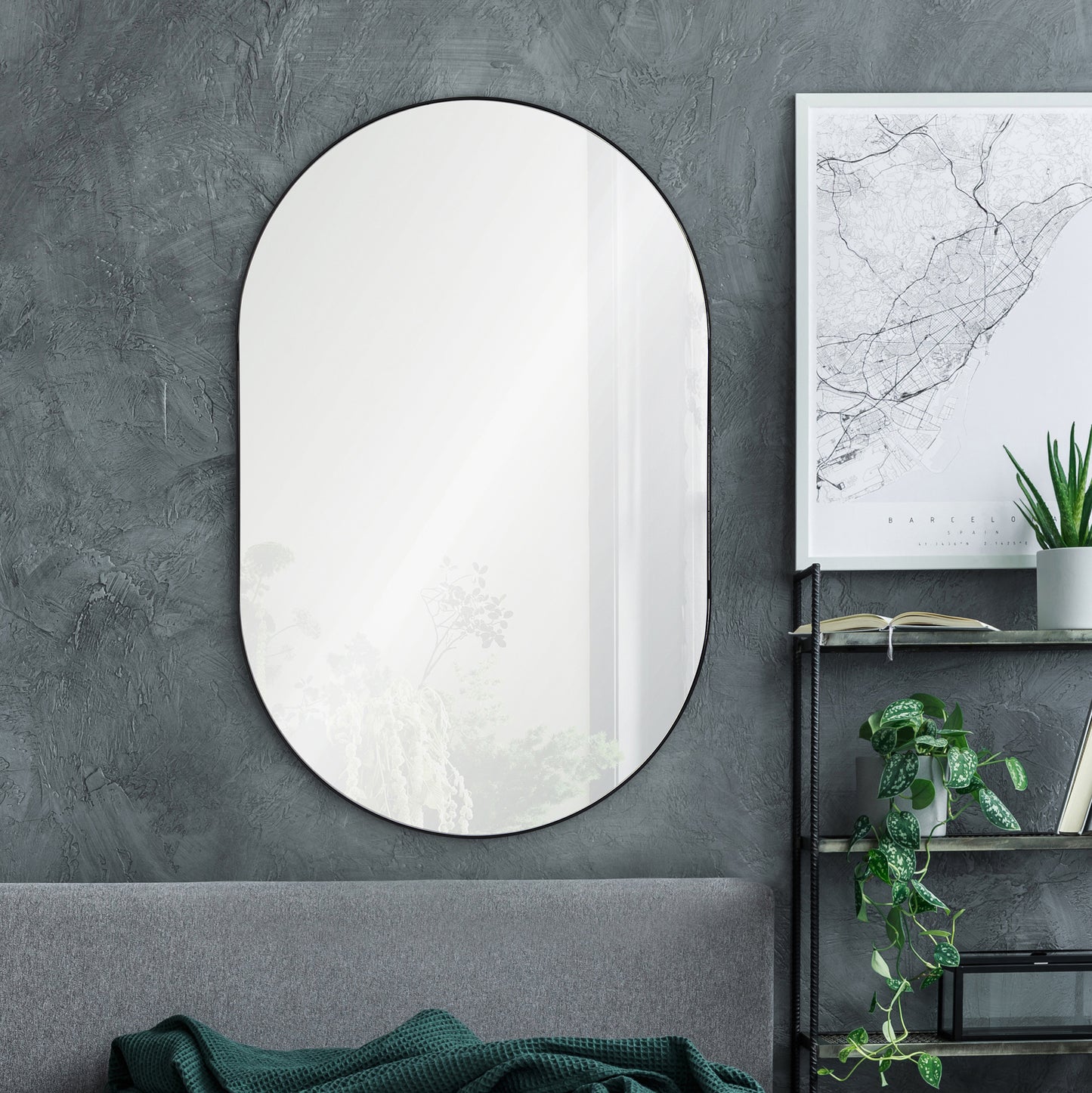 Webster Oval Mirror 26 X 40 X 0.5