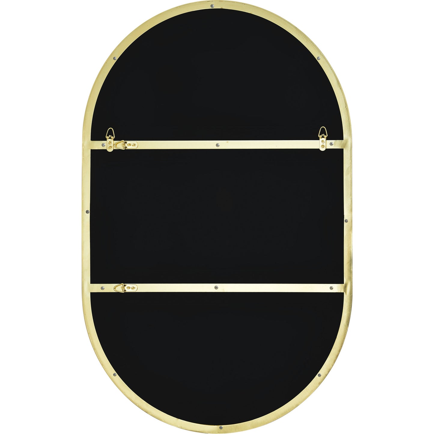 Beckah Satin Brass Iron Mirror (26X40)