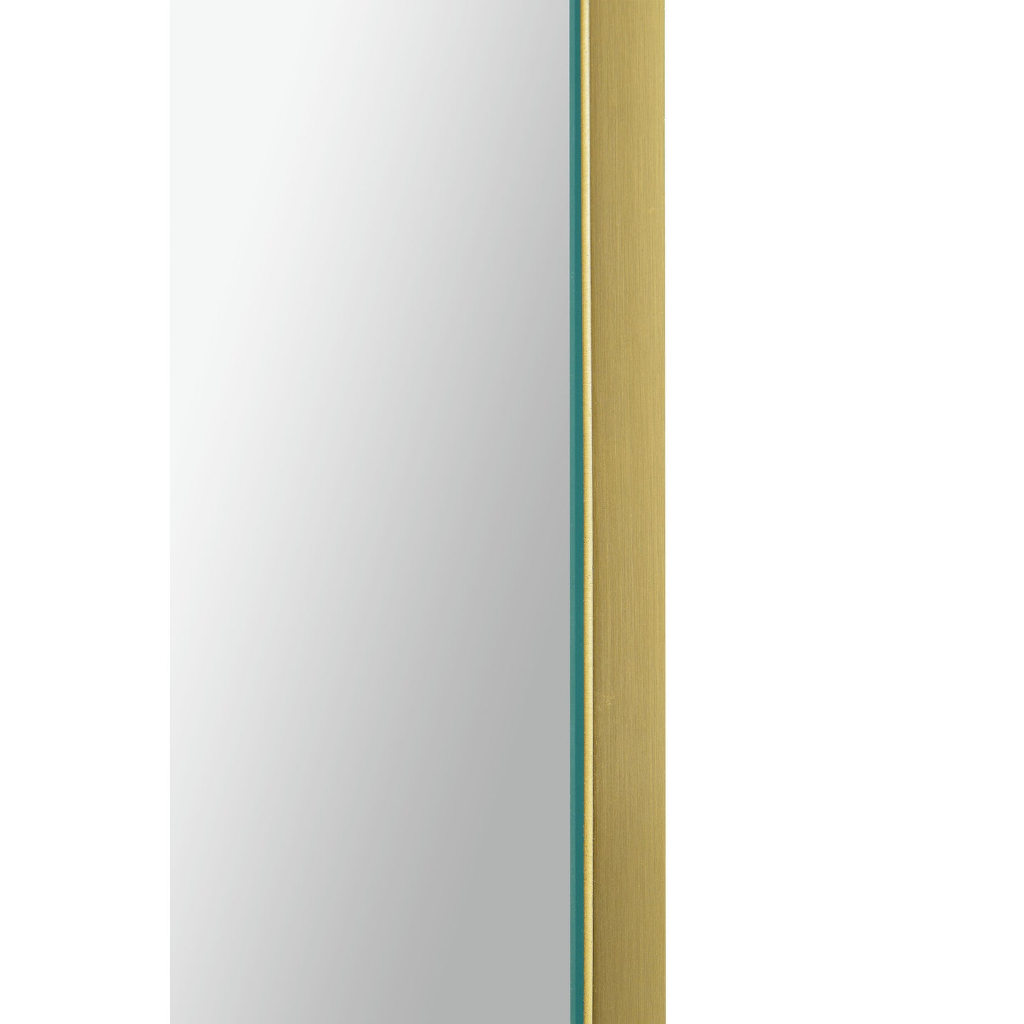 Beckah Satin Brass Iron Mirror (26X40)