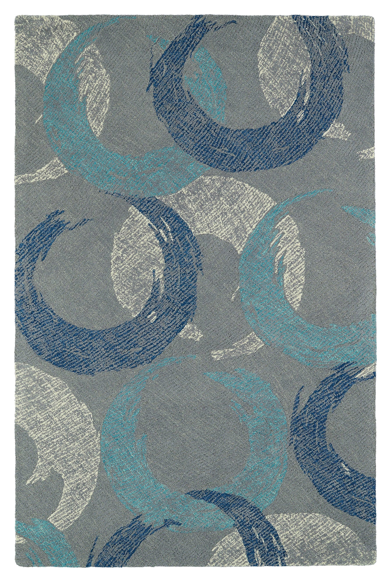Kaleen Montage Collection MTG01-75 Grey Throw Rug 2' x 3'