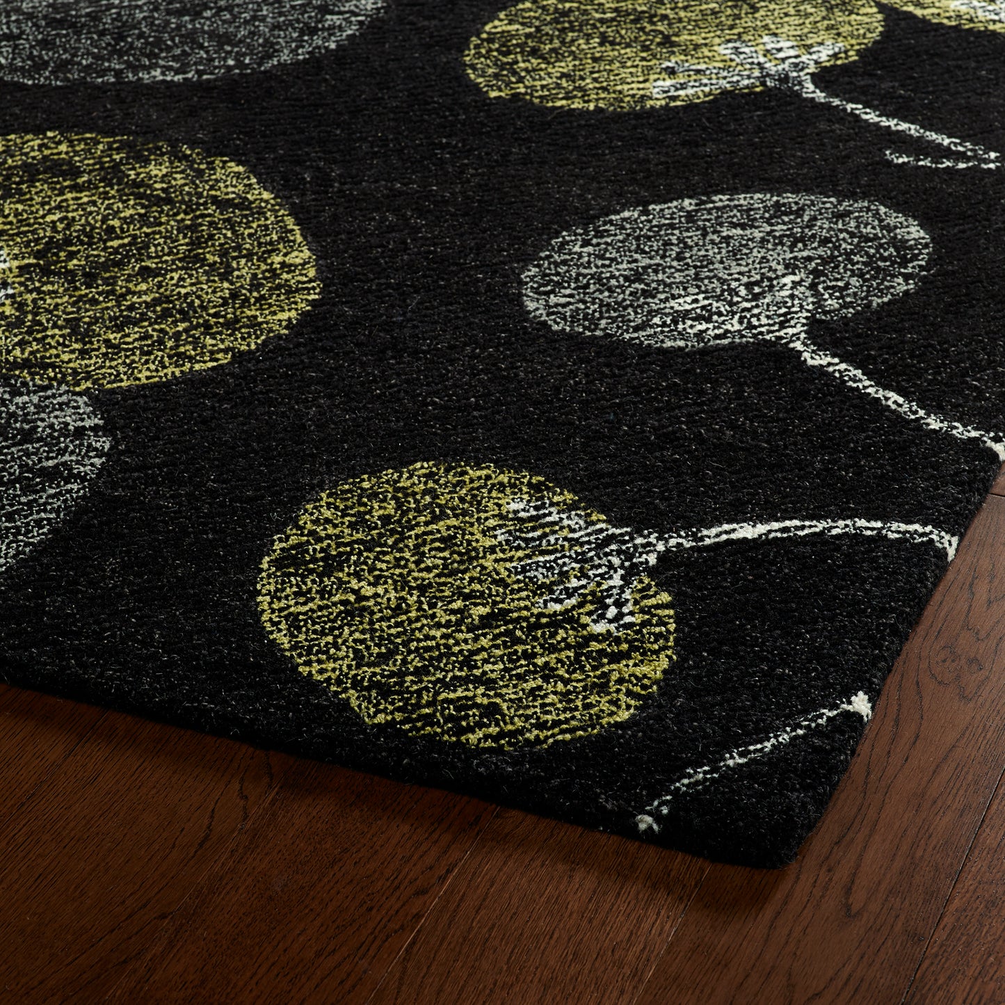 Kaleen Montage Collection  Black Runner 2'6" x 8'