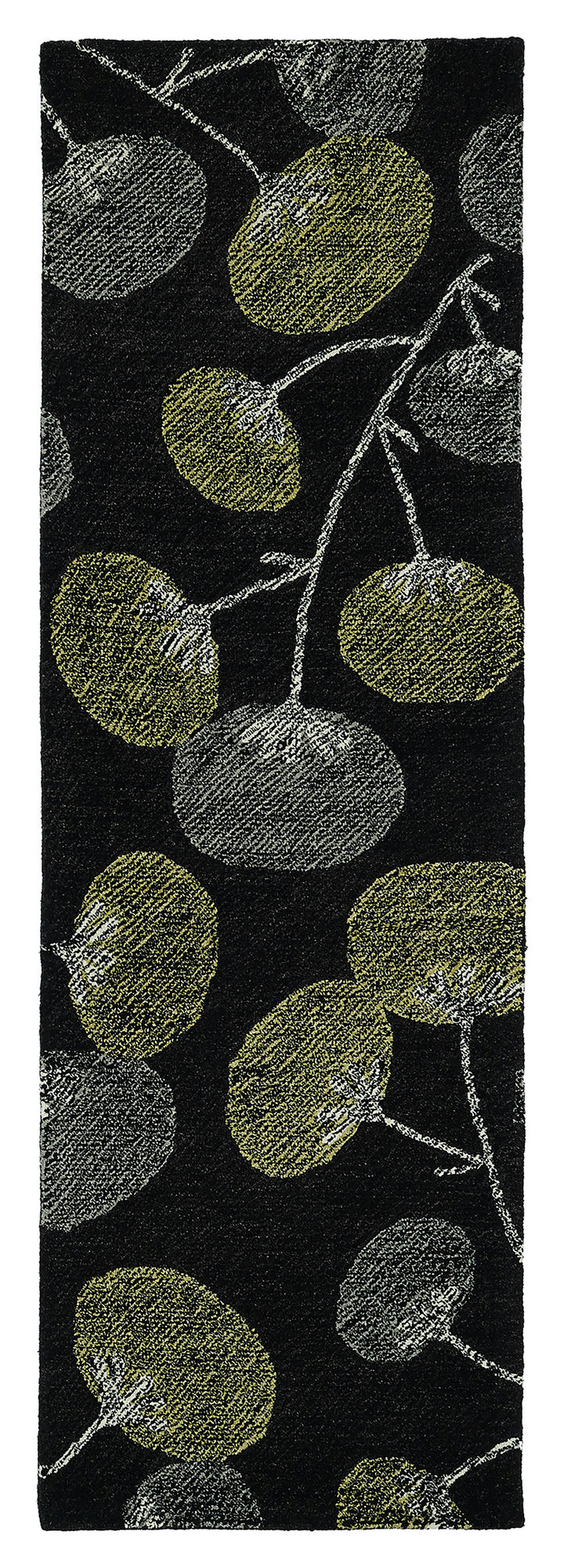 Kaleen Montage Collection  Black Throw Rug 2' x 3'