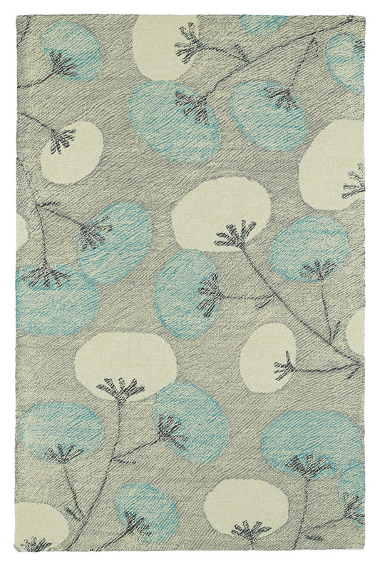 Kaleen Montage Collection Light Grey Area Rug 8' x 10'