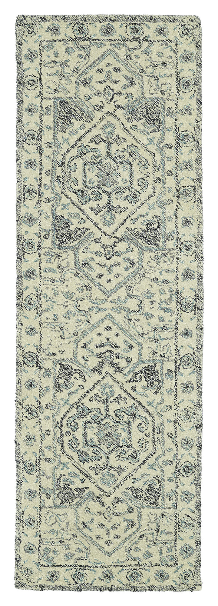 Kaleen Montage Collection MTG07-01 Ivory Runner 2'6" x 8'