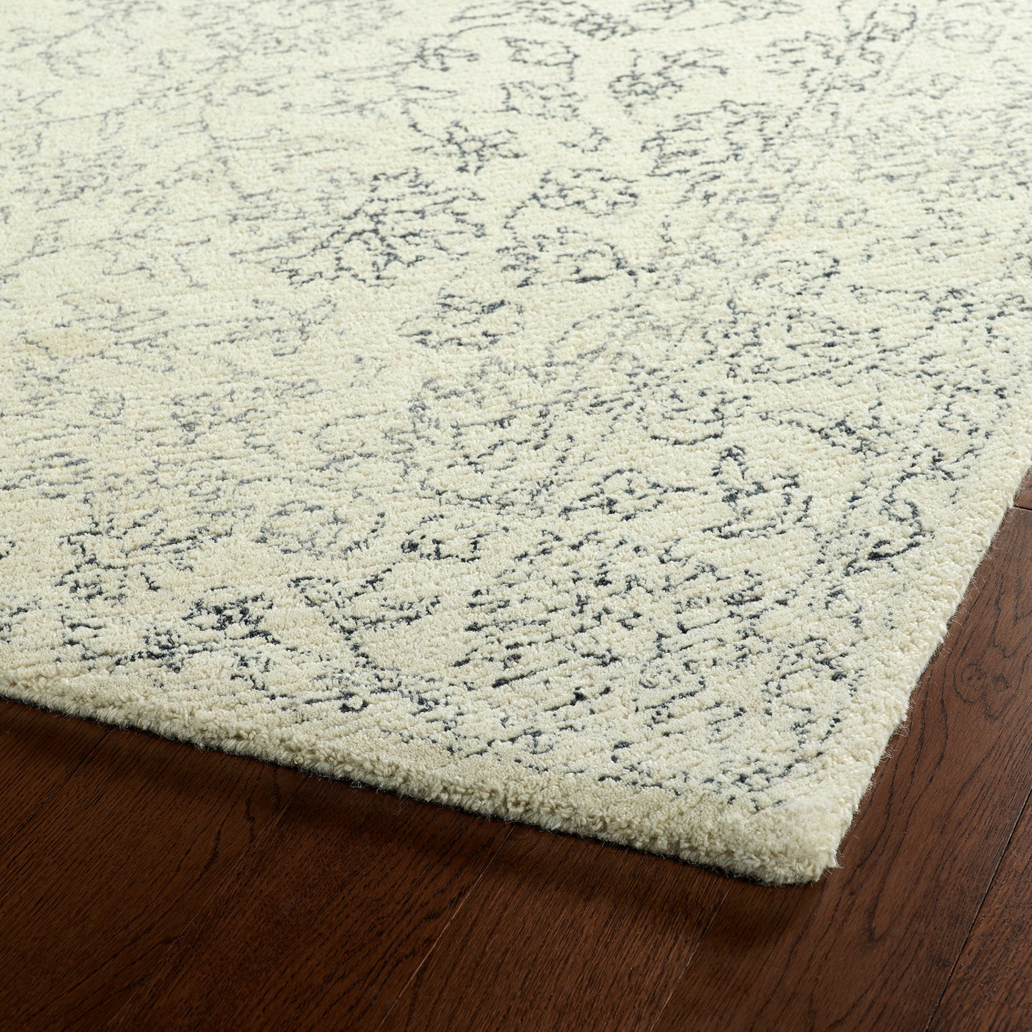 Kaleen Montage Collection MTG09-01 Ivory Area Rug 3'6" x 5'6"