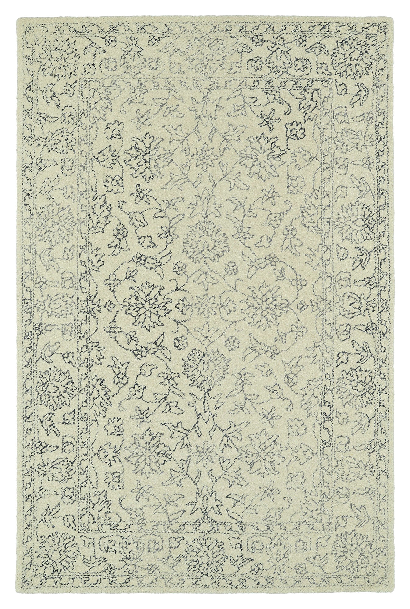 Kaleen Montage Collection MTG09-01 Ivory Throw Rug 2' x 3'