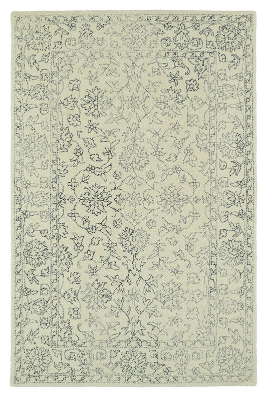 Kaleen Montage Collection MTG09-01 Ivory Area Rug 9' x 12'