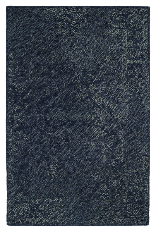Kaleen Montage Collection Dark Denim  Area Rug 9' x 12'