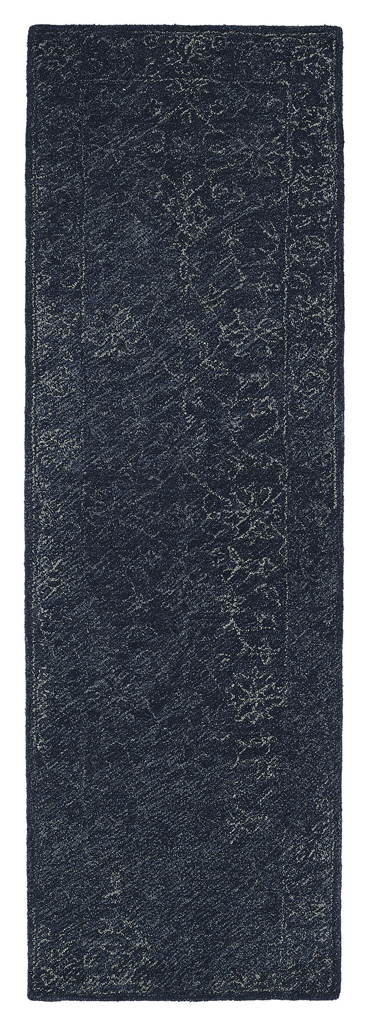 Kaleen Montage Collection Dark Denim  Throw Rug 2' x 3'