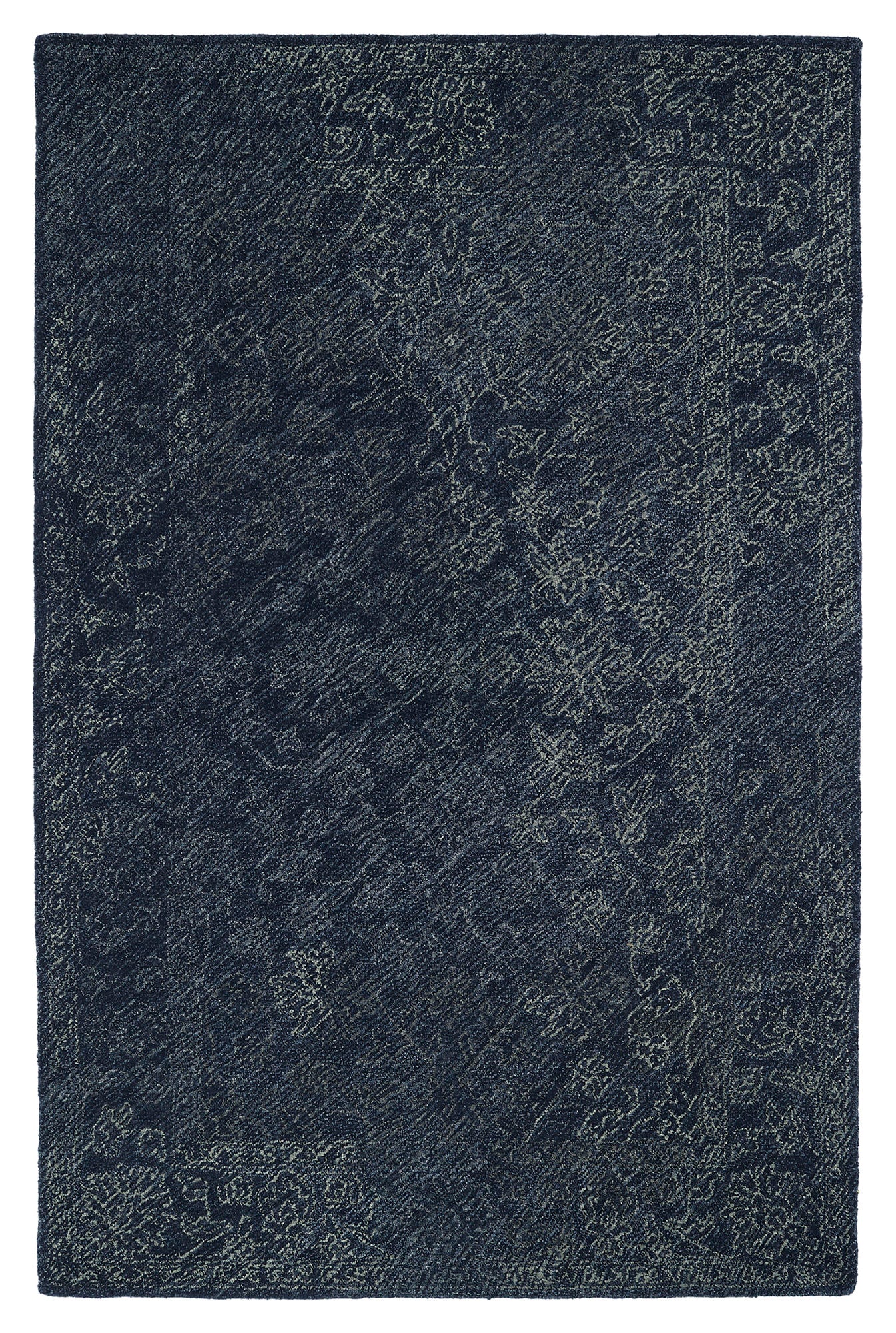 Kaleen Montage Collection Dark Denim  Area Rug 5' x 7'9"