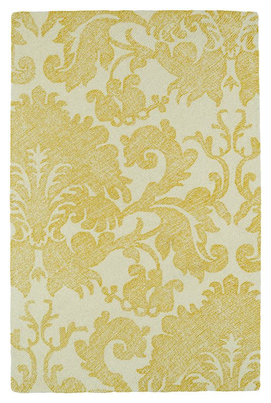 Kaleen Montage Collection Bright Gold Area Rug 5' x 7'9"