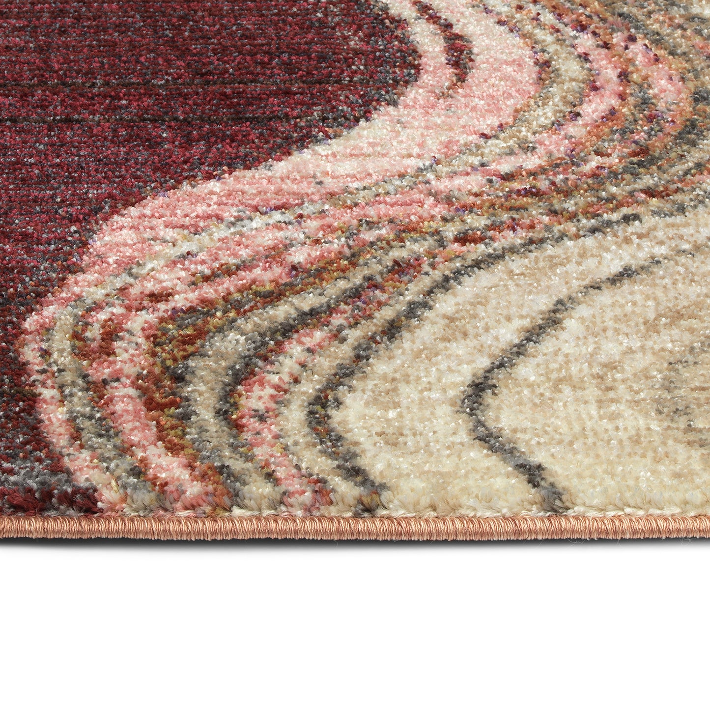 Kaleen Maya Collection Light Cranberry Throw Rug 1'10" x 2'6"