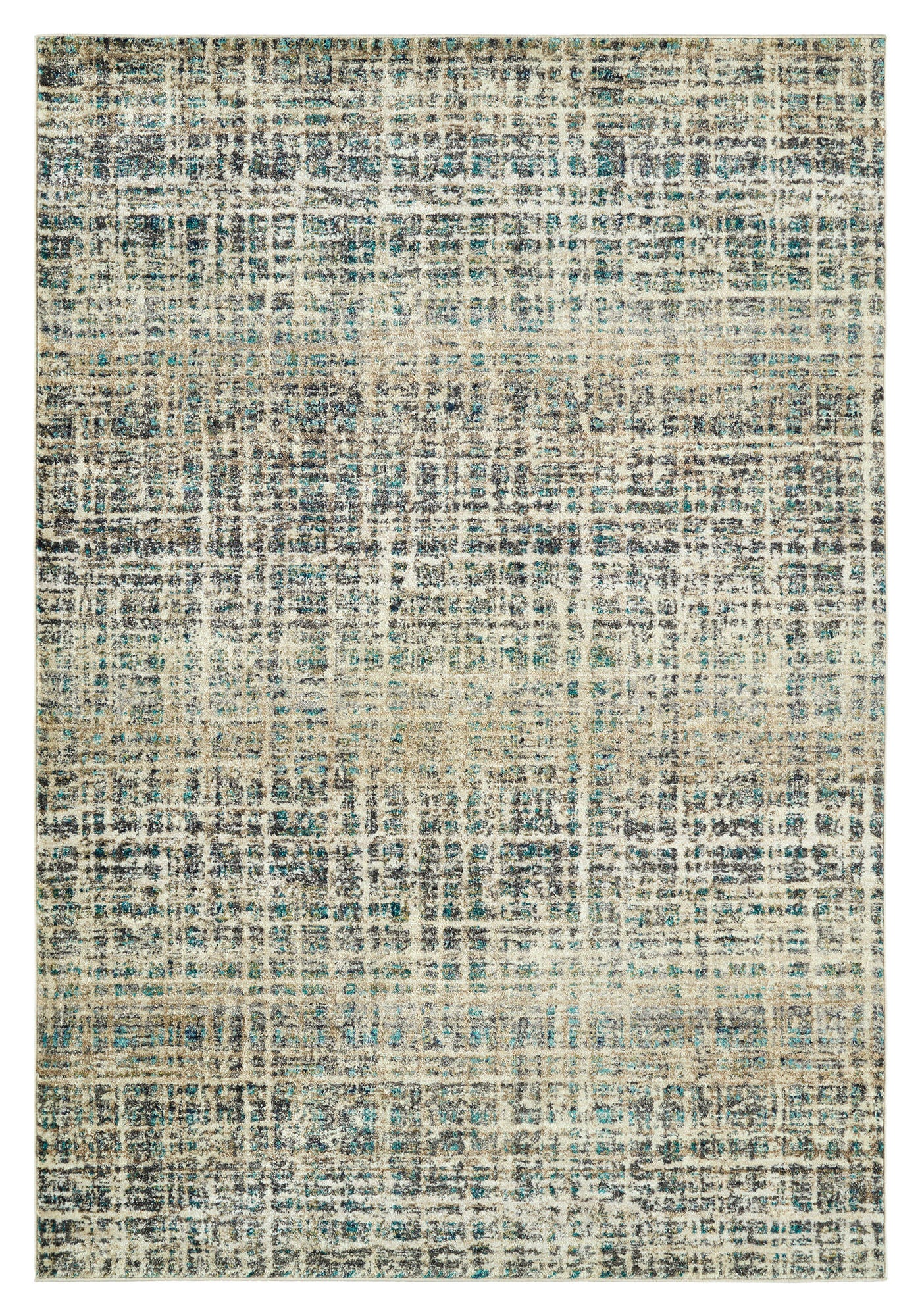 Kaleen Maya Collection Light Ivory Throw Rug 1'10" x 2'6"