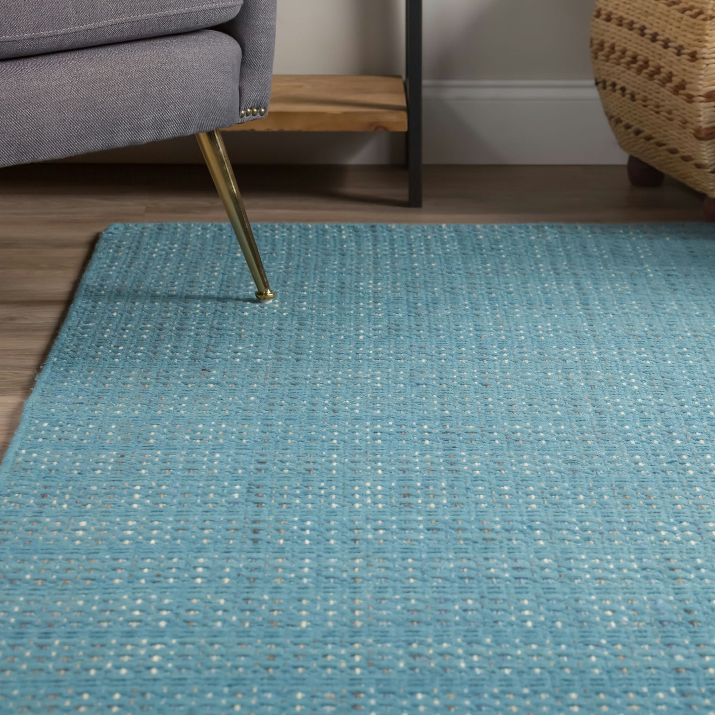 Nepal NL100 Denim 6' x 6' Round Rug