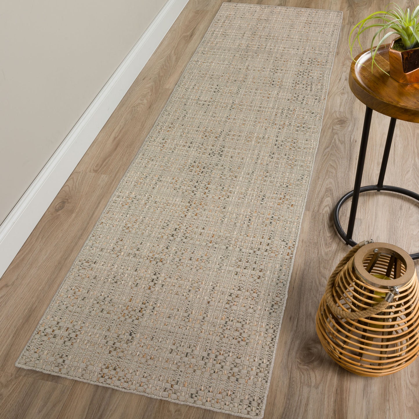 Nepal NL100 Taupe 2'6" x 20' Runner Rug