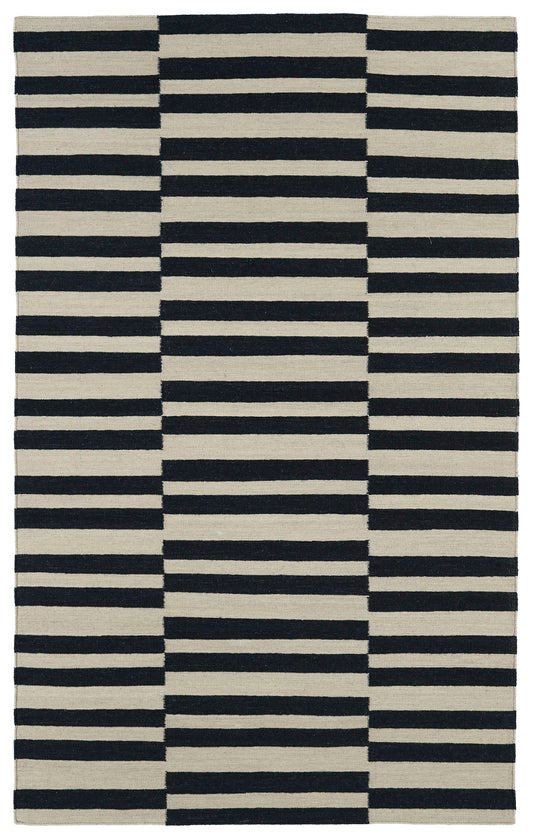Kaleen Nomad Collection NOM01-02 Black Area Rug 9' x 12'