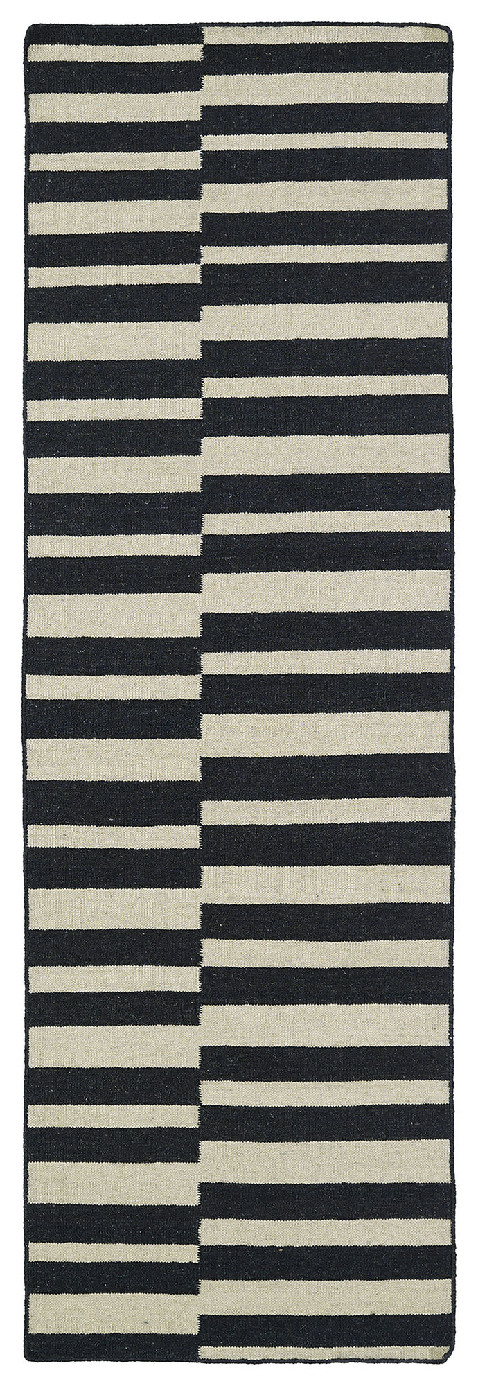 Kaleen Nomad Collection NOM01-02 Black Runner 2'6" x 8'