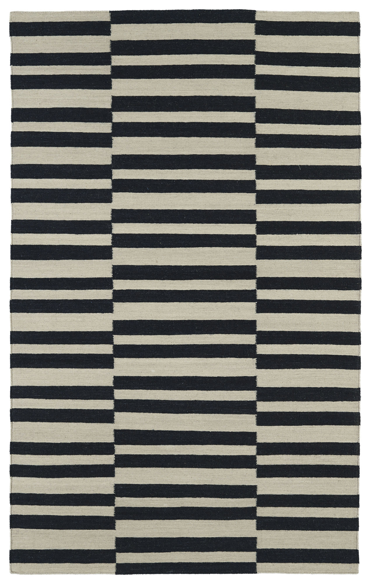 Kaleen Nomad Collection NOM01-02 Black Throw Rug 2' x 3'
